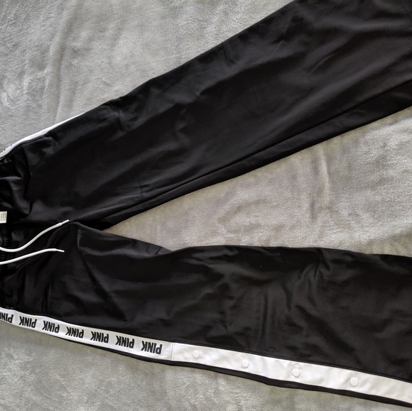 NWT PINK Victoria Secret track pants Med - Picture 3 of 3